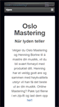 Mobile Screenshot of oslomastering.com